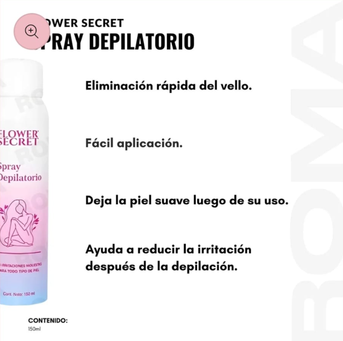 SPRAY DEPILATORIO(con registro sanitario)