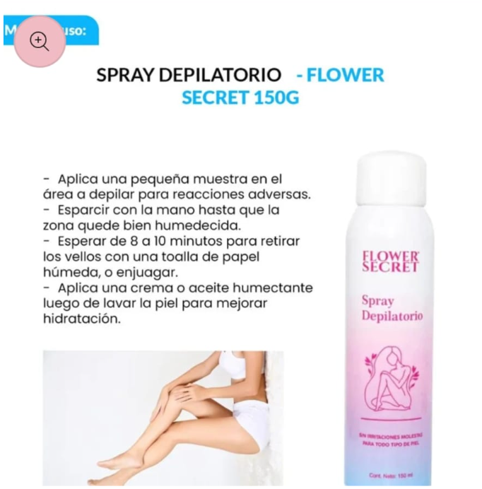 SPRAY DEPILATORIO(con registro sanitario)