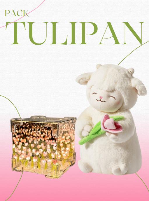 ✨CORDERO TULIPAN + TULIPAN INFINITO🌷🐻‍❄️